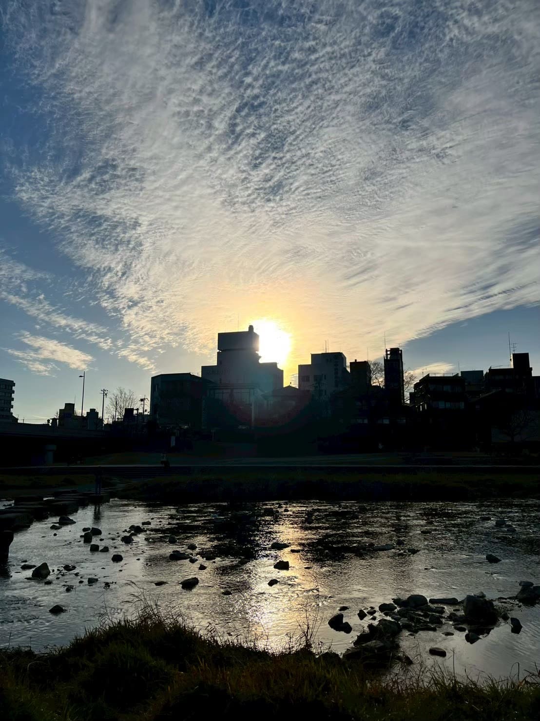 鴨川夕焼け